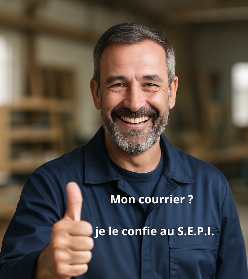independants confiant son courrier au SEPI service de gestion redaction de courrier pour independant et professionnel