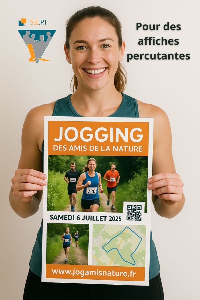 creation d'affiche professionnelle avec qr code SEPI creation et impression de flyers professionnels