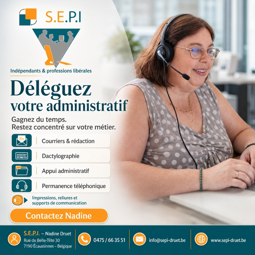 Nadine Druet du S.E.P.I. accompagne les indépendants et professions libérales dans leurs tâches administratives